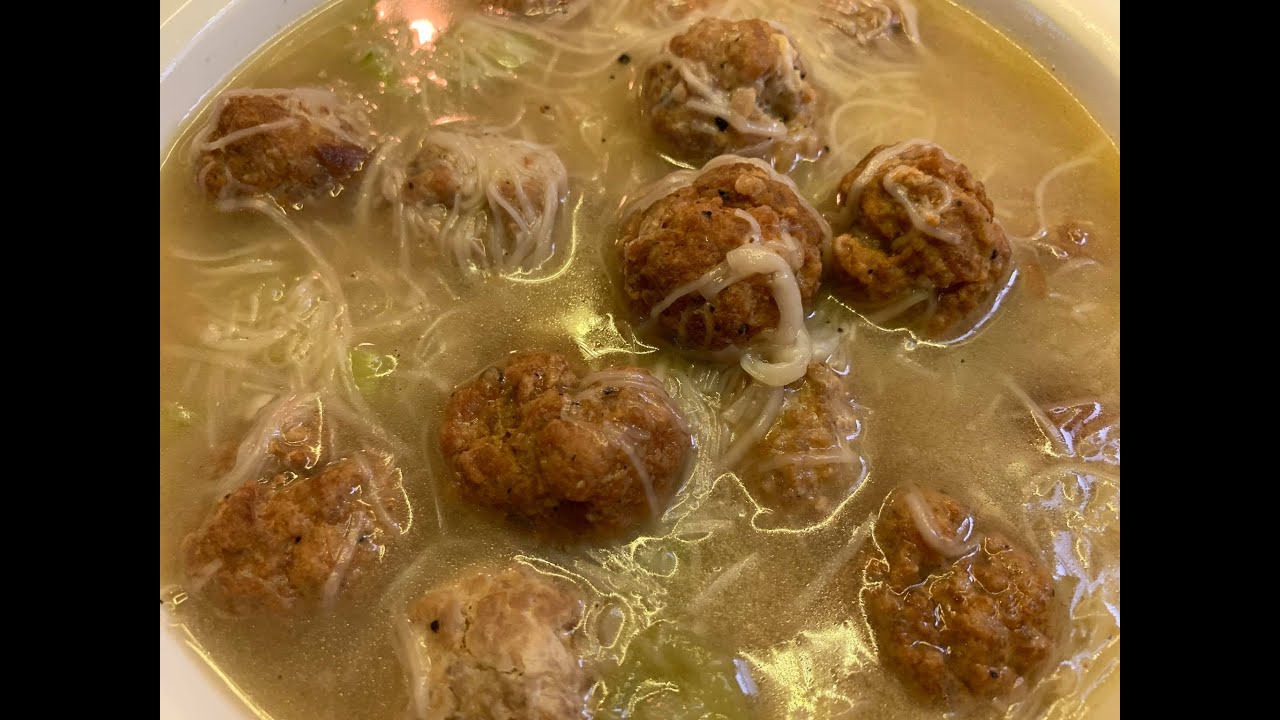 How to cook meat balls with misua and patola YouTube