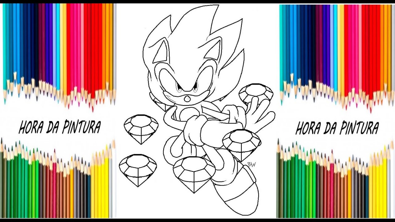 Sonic e Shadow - Sonic - Just Color Crianças : Páginas para colorir para  crianças