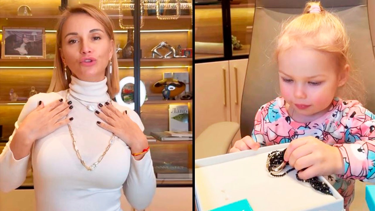 Ольга Орлова с малых лет приучает дочку Анюту к Красивой жизни!