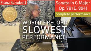 SCHUBERT: Sonata in G Major, Op. 78 (D. 894) - complete performance | Cory Hall, pianist