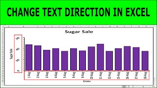 How to Change Text or Label Direction in Excel Chart How to Change Text or Label Direction in Excel Chart