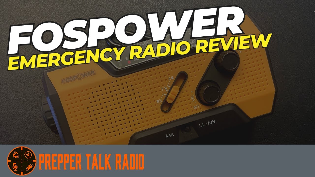 Review: FOSPOWER emergency weather radio NOAA/AM/FM