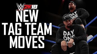 WWE 2K18 - ALL NEW TAG TEAM MOVES! (WWE 2K18 Gameplay) screenshot 5