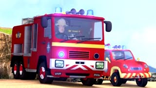 Brandmand Sam Dansk Brand På Stranden Tegneserie Til Børn