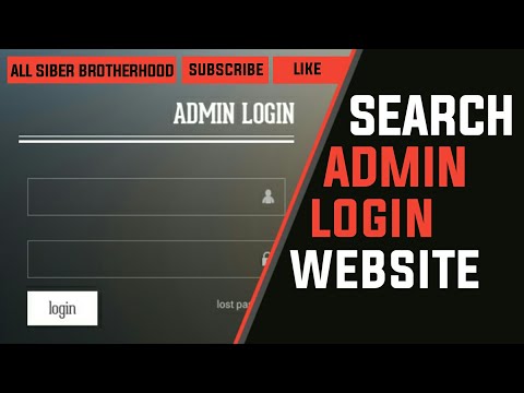 Cara mencari ADLOG(admin login) suatu website cara manual