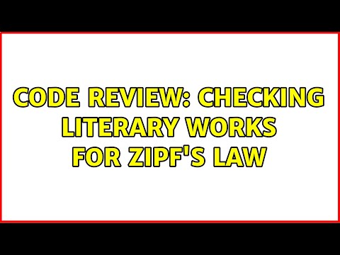 Code Review: Checking literary works for Zipf's Law (2 Solutions!!)