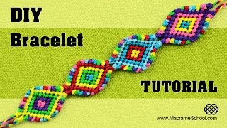 Macramé Indian Bracelet Tutorial ◀▶◀▶◀▶◀▶