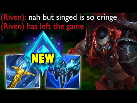 Video I embarassed enemy Riven with new Perma Frozen Singed... - youtube