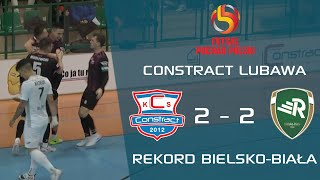 Constract Lubawa 2 - 2 Rekord Bielsko-Biała | Półfinał Futsal Pucharu Polski | Skrót #futsal #goals