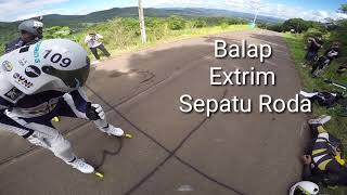 Menegangkan!!! Balap Sepatu Roda Extrim