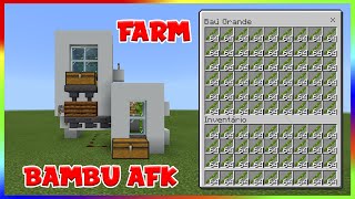 A verdadeira FARM de Bambu zero tick - Minecraft Bedrock