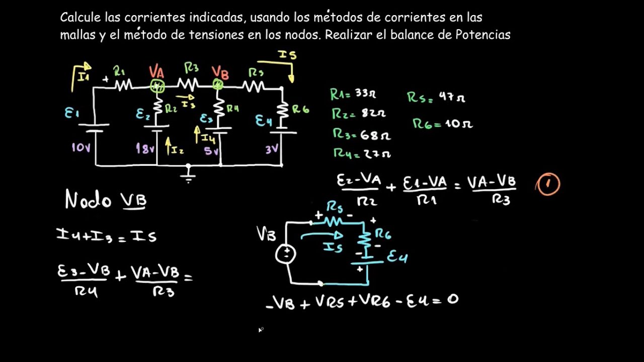 Análisis por Nodo y Malla-Ejercicios Resueltos-parte 1 - YouTube