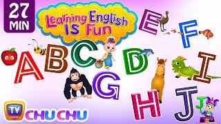 ABCDEFGHIJ songs with Phonics Sounds & Words for Children | Learning English with ChuChu TV