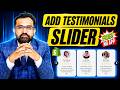 How to Add Testimonial Slider in Shopify Store DAWN Theme | Home Page Carousel With Images FREE