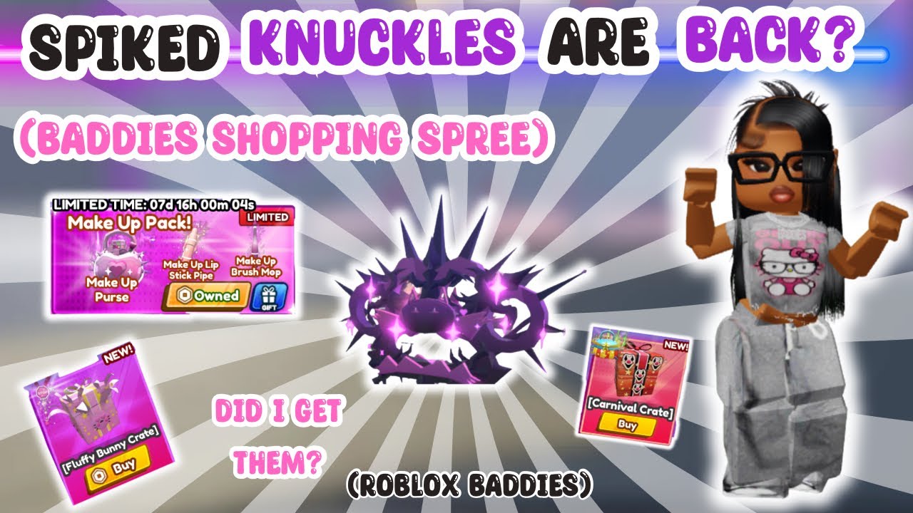 😳 BADDIES SHOPPING SPREE | DID I GET SPIKED KNUCKLES?| BADDIES ROBLOX…🫢
