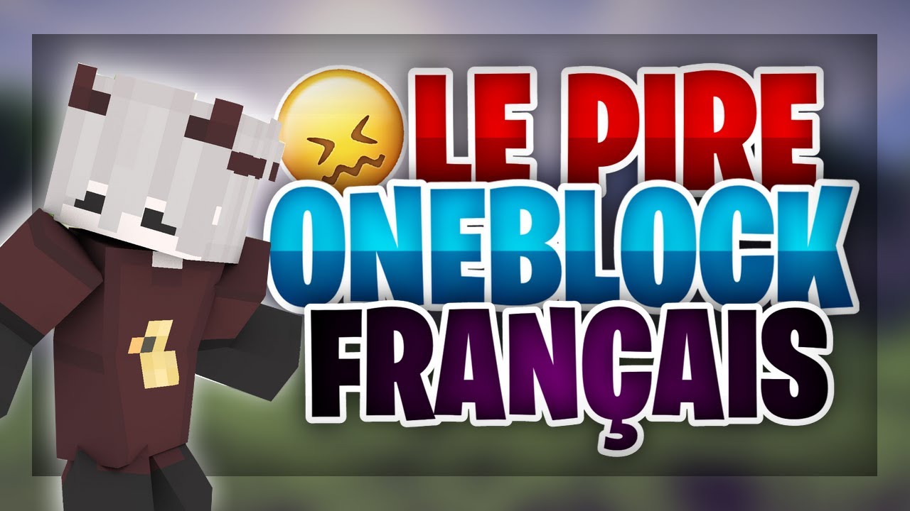 ONE BLOCK FRANCAIS BEDROCK JAVA LE PIRE AU MONDE YouTube One block francais bedrock java le pire au monde youtube