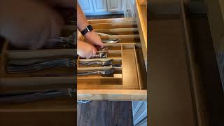 Elevate your kitchen with our Bamboo Silverware Drawer Organizer!