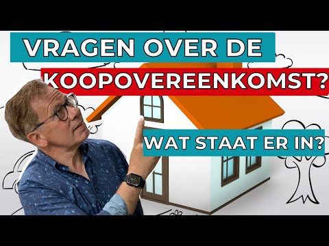 Je eerste huis - Wat moet er in de koopovereenkomst staan?