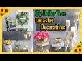 Diy rapidos y bonitos/Canastas decorativas en minutos.Primavera 2021.