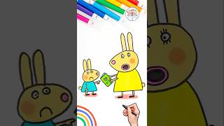 Draw Peppa Pig Rabbits Peppa Mummy Rabbit Lovely Drawing