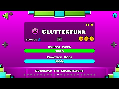 Geometry Dash - Level 11: Clutterfunk [ALL COINS]