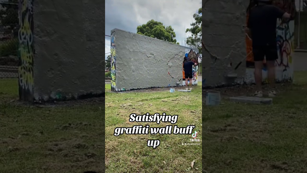 Satisfying Graffiti Wall Buff Up Chue Sydney Graffiti