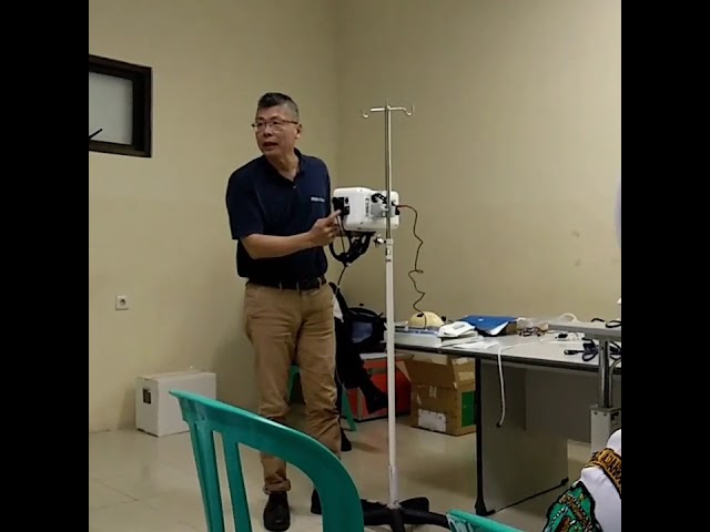 presentasi alat ICP (intracranial Pressure) di RSUD Abdul Wahab Sjahranie Samarinda oleh Tony wang ( class=