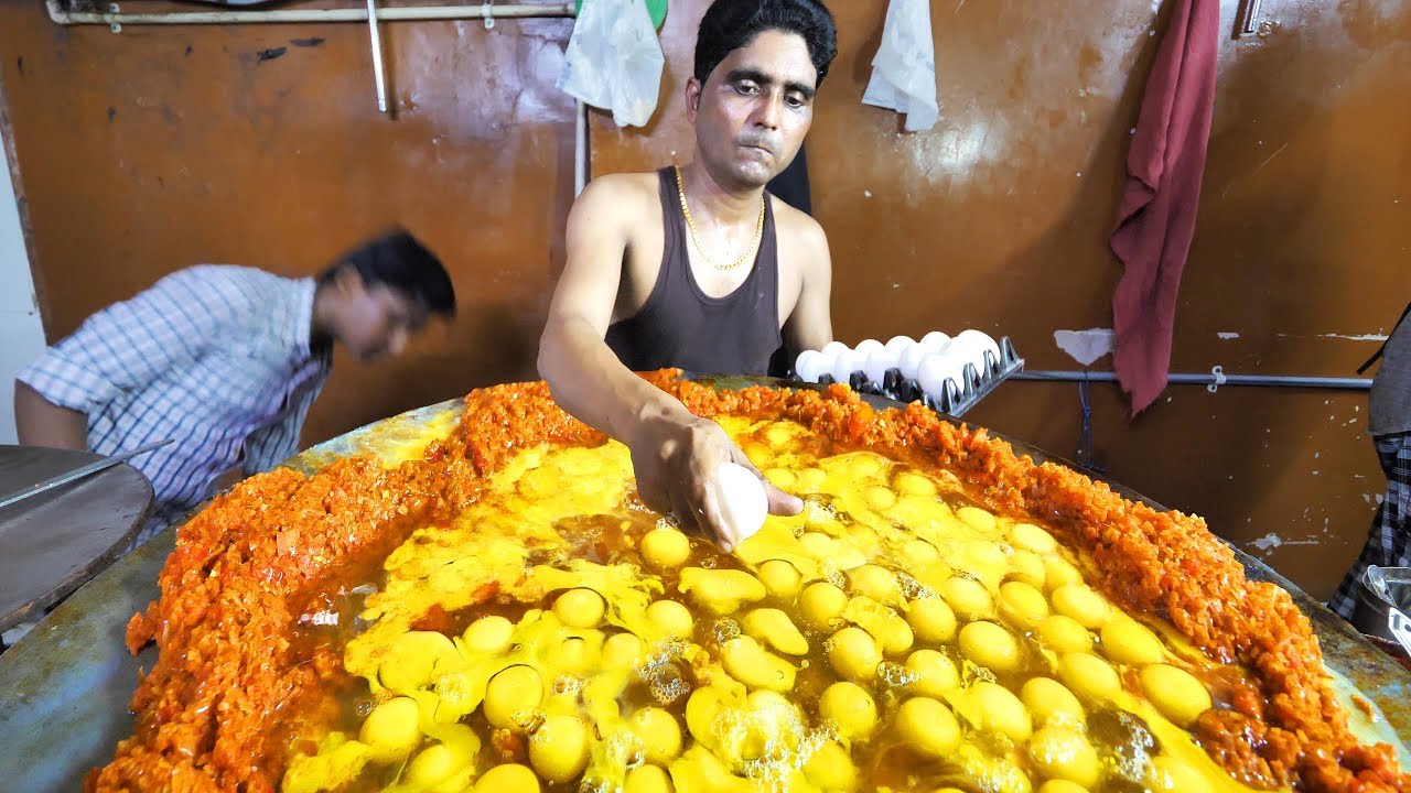 Indian Street Food in Mumbai - 400 Egg BIGGEST Scrambled Eggs + BEST Seafood in Mumbai, India!!! | The Food Ranger