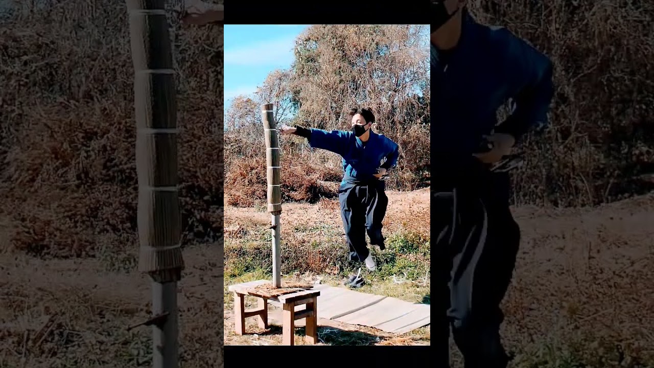 (Katana cutting) iaijutsu style tatami cutting 