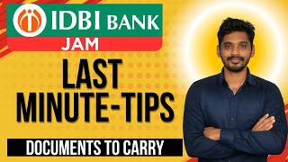 Last-Minute Tips for IDBI JAM 2026 | Documents To Carry | Hirak Nath | Must Watch