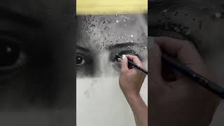 26 hours in and many more to go! Charcoal and graphite on Bristol vellum paper.