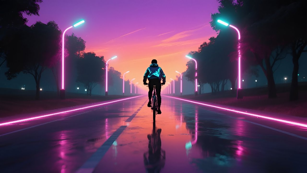 The Road That Never Ends 🌌 45-Min Neon Night Ride