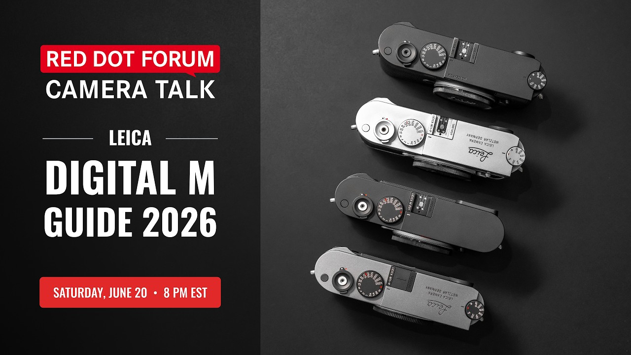 In this week’s Red Dot Forum Camera Talk, Leica experts Josh Lehrer and David Farkas take a fresh look at the current Leica M11 digital M lineup, including the recently introduced M EV1. They’ll break down the differences between the various camera models, discuss the numerous improvements Leica has delivered through firmware updates, and explore where the M system stands in 2026.Following the overwhelming response to previous Leica SL Lens Guide episodes, we're once again turning to the community for images. If you’re shooting with a Leica M11-series camera, we would love to see your work. Selected submissions may be featured during the live show.Use the link below to submit your images:https://leicastoremiami.typeform.com/to/Vg4M6z20The Leica M system remains one of the most versatile photographic platforms available today, equally at home on the street, in architectural environments, and out in the landscape. We look forward to seeing and sharing the incredible images being created by the Red Dot Forum community.As always, feel free to send questions ahead of time by emailing questions@reddotforum.com, or join the live broadcast and ask in the chat.======================================Missed out on our previous livestreams? No problem. Watch all of our previous RDFCT episodes here: https://youtube.com/playlist?list=PLza15VbJJEkA-NT-f3qTgVa2Ko6vaqoYBVisit https://reddotforum.com for the latest Leica news, reviews, technical articles and more.======================================Support the channel by shopping at https://leicastoremiami.comNew Leica
============
M-System - https://lsm.to/M-System
SL-System - https://lsm.to/SL-System
Q-System - https://lsm.to/Q-SystemUsed Leica
============
Used M System - https://lsm.to/Used-M
Used SL System - https://lsm.to/Used-SL
Used Q System - https://lsm.to/Used-Q======================================Check out David’s personal work at https://instagram.com/davidfarkasphotographyTravel with David on Leica Store Miami Photo Workshops: https://lsm.to/4qzlz======================================Sign Up for Leica Store Miami Email Newsletter:https://manage.kmail-lists.com/subscriptions/subscribe?a=TLtVgC&g=SAPuVd