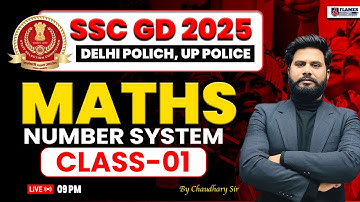 SSC GD Maths Classes 2026 | number system Full Concept |SSC MTS Maths Classes 2026 By Chaudhary Sir