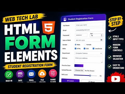 Working with HTML5 Form Elements