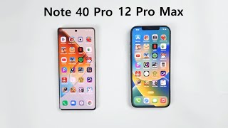 iPhone 12 Pro Max vs Infinix NOTE 40 Pro - Speed Test!