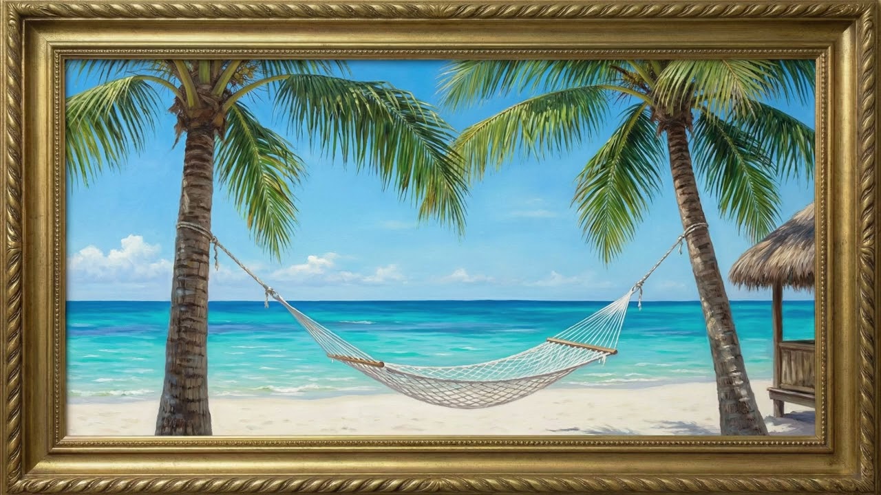 the quiet rhythm of the sea | Airy Ambient Piano & Ocean Screensaver | Unspoken ArtWork