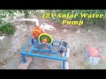 How to Make Flywheel Solar water pump 12v And Install 12v Solar Water Pump