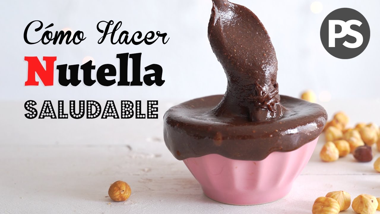 CÓMO HACER NUTELLA CASERA Y SALUDABLE | FÁCIL Y RÁPIDA