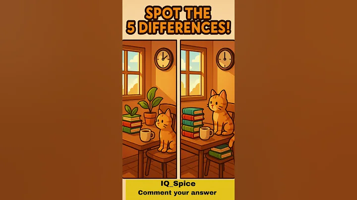 Only 1 in 10 can find all 5 differences! Can you? 👀🧠 #IQSpiceChallenge"