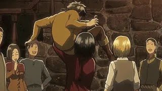 Mikasa grabbing Eren compilation