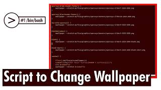 Shell Script - Change wallpaper with quick simple command