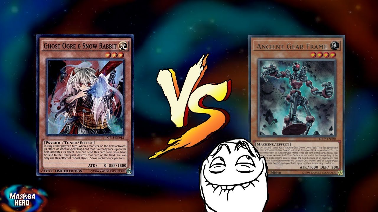 Yugioh - Ghost Ogre VS Ancient Gear Frame