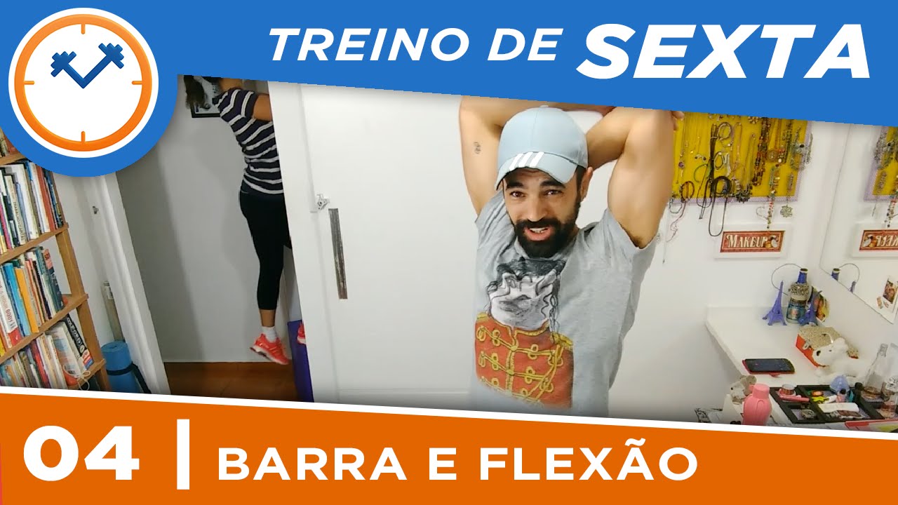 TREINO DE BARRA FIXA, FLEXÃO E CORDA EM CASA | TREINO DE SEXTA #4 | Saúde na Rotina perder barriga en un mes
