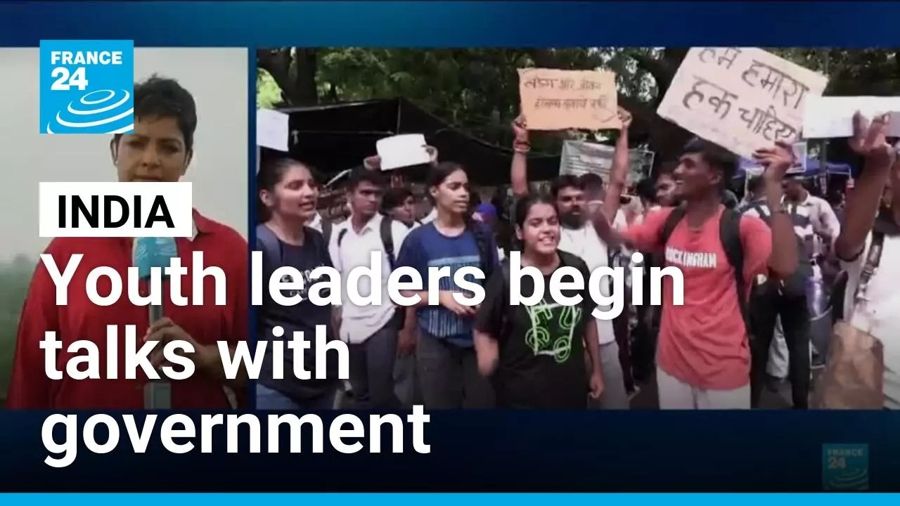 India youth movement agrees to talk but insists protests will continue • FRANCE 24 English