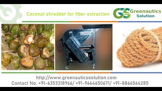 COCONUT SHREDDER-GREENAUTICS SOLUTION, AHMEDABAD, GUJARAT, INDIA