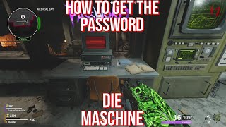 HOW TO GET THE COMPUTER PASSWORD | EASTER EGG PART | DIE MASCHINE | BLACK OPS COLD WAR |