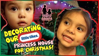 Decorating our Little Tikes Princess Cottage for Christmas!!!