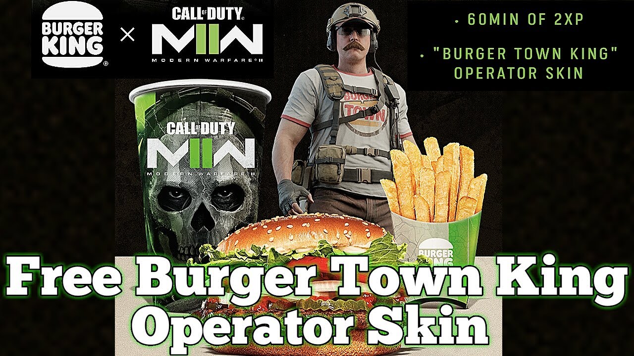 How To Get Modern Warfare 2 Burger Town Operator Skin For Free YouTube