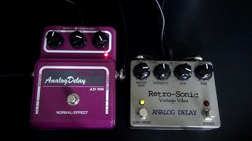 Maxon AD 900 vs.  Retro Sonic Analog Delay Comparison